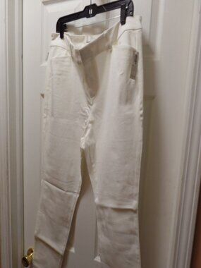 **NWT** Old Navy 16 XL Pixie Ankle Pants BRIGHT WHITE Blanca Optic Hamptons Chic